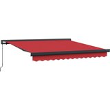 vidaXL Ročna retraktibilna tenda rdeča 300x250 cm, (22146170) | Shoptok.si