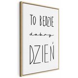  Slika - Art of Words (1-part) - Inspirational Black Text on White 40x60 U prirodnom drvenom okviru | shoptok.hr