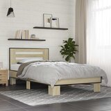  Okvir kreveta s uzglavljem Hrast sonoma 80 x 200 cm | shoptok.hr