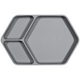 Kindsgut Siv silikonski otroški krožnik Squared, 25 x 16 cm Cene