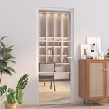 vidaXL Unutarnja vrata 83 x 201,5 cm Bijela od ESG stakla i aluminija Cijene