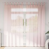 vidaXL Voile zavese z rod žepi 2 kosa svetlo roza | Shoptok.si