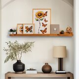 Aberto Design zidna polica Huhu291-120, 120 cm, 2 cm, Braon u