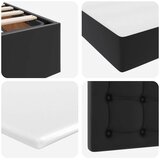  s prostorom za pohranu s LED-om Crna 180 x 200 cm | shoptok.hr