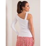 Fashion Hunters RUE PARIS White striped blouse | Shoptok.si