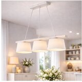  Luster na sajli AIDA 3xE27/60W/230V prečnik 25 cm hrast/bela | Eponuda.com