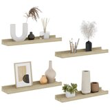  Zidne police 4 kom boja hrasta sonome 40 x 9 x 3 cm | Eponuda.ba