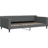  Dnevni krevet na razvlačenje tamnosivi 100 x 200 cm od tkanine | shoptok.hr