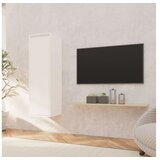  Stenska omarica bela 30x30x100 cm trdna borovina | Shoptok.si