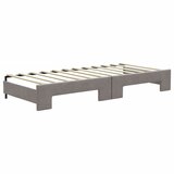  Dnevni krevet na razvlačenje smeđesivi 80 x 200 cm od tkanine | shoptok.hr