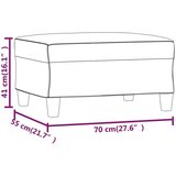 vidaXL Stolček za noge kapučino barve 70x55x41 cm umetno usnje | Shoptok.si