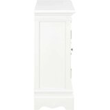  Komoda od masivne borovine bijela 70 x 28 x 70 cm | shoptok.hr
