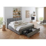 Meise Möbel Sivi tapecirani bračni krevet bez podnice 180x200 cm Canyon – | shoptok.hr