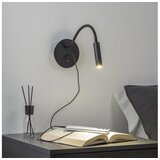  Brilagi - LED fleksibilna zidna lampa sa USB portom MAYA LED/3W/230V crna | Eponuda.com