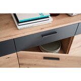 Livetastic ŠIROKA KOMODA, antracit, barve hrasta | Shoptok.si