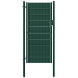 In Vrata za ograjo PVC in jeklo 100x164 cm zelena Cene