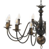 Luster antikni crni 12 žarulja E14 | Eponuda.com