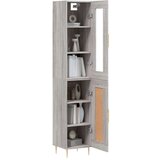  Visoka komoda siva sonome 34 5x34x180 cm od konstruiranog drva | shoptok.hr