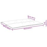  Jastuk za vrtnu klupu jarkozeleni 120x(50+50)x7 cm od tkanine | shoptok.hr