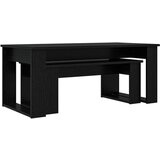  Set stolića za kavu 2 pcs Crni hrast Konstruirano drvo | shoptok.hr