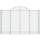  Lučne gabionske košare 11kom 200x50x120/140cm pocinčano željezo | shoptok.hr