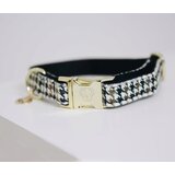 Kentucky Dogwear Pasja ovratnica "Pied-de-Poule" rjava - XS Cene