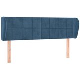  Vzglavje z ušesi temno modro 147x23x78/88 cm žamet, (20935926) | Shoptok.si