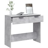  Konzolni stol boja betona 90 x 36 x 75 cm od konstruiranog drva | shoptok.hr