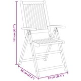  5-dijelni vrtni blagovaonski set 140x80x74 cm od masivnog bagremovog drva | shoptok.hr
