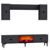 Hanah home tv polica weny bohem fireplace anthracite | Eponuda.com