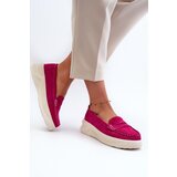 EVENTO Suede Women's Moccasins Fuchsia Filidia | Shoptok.si