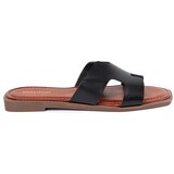 Sergio Leone Black flip-flops with a square toe Cene