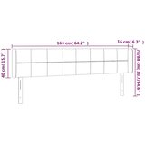  LED uzglavlje tamnoplavo 163x16x78/88 cm baršunasto | shoptok.hr