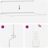 Tenda na ručno uvlačenje s LED smeđa 600 x 300 cm | Eponuda.com