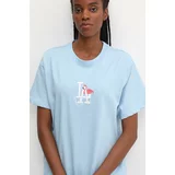 47 Brand Bombažna kratka majica MLB Los Angeles Dodgers ženska, BB012TMRKQI610485QU