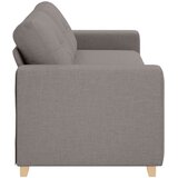 SOFA za 3 osobe Sivo-smeđa 220 cm tkanina Slike
