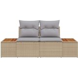  Vrtni kauč Bež 184 x 62 x 85cm poliratan | Eponuda.com