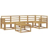  Set vanjskih sofa 6 kom. Bijela Čvrsto drvo akacije | shoptok.hr