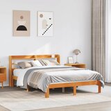 Furnova Posteljni okvir brez vzmetnice voščeno rjav 120x200 cm borovina, (21937799) Cene