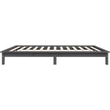  Posteljni okvir siv 90x200 cm trdna borovina, (20647163) | Shoptok.si