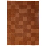 Flair Rugs Ročno tkana volnena preproga v barvi terakote 200x290 cm Checkerboard – Cene