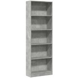 vidaXL Regal za knjige boja betona 60x24x176 cm konstruirano drvo | shoptok.hr