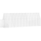  Kavez za piliće 2 pcs Srebrno 600 x 100 x 210 cm Cinkani čelik | Eponuda.com