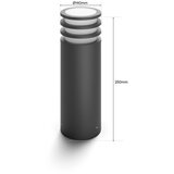 Philips LED RGB prigušiva spoljašnja lampa Hue LUCCA 1xE27/8,1W/230V IP44 | Eponuda.com