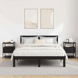 vidaXL Nočna omarica 2 pcs Črni hrast 40 x 42 x 56 cm Konstruiran les | Shoptok.si