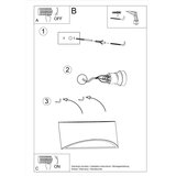  Stenska keramična svetilka VIXEN, (21347306) | Shoptok.si