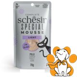 Schesir special Light Chicken In Mousse 70g, Za Mačke Sa Viškom Telesne Težine | ePonuda.com