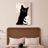  Slika - Cat in Monsteras (1 Part) Vertical 40x60 Premium Print | shoptok.hr