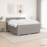  Boxspring krevet s madracem Sivosmeđa 140 x 190 cm Tkanina Smeđesiva 144 x 190 x 100.5 cm Cijene