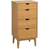 Rowico Komoda od punog hrasta u prirodnoj boji 45x92x38 cm Garrison – Cijene